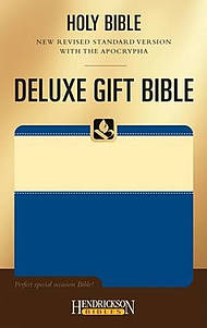 NRSV Deluxe Gift Bible with the Apocrypha: Cream on Blue, Flexisoft