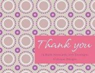 Thank You Cards - Pack of 16