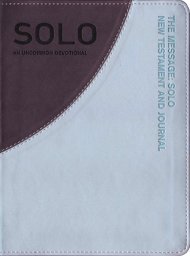 The Message Remix Solo Journal: Aqua Grey, Leather-Look