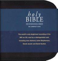 NIV Anglicised Audio Bible: Abridged, CD