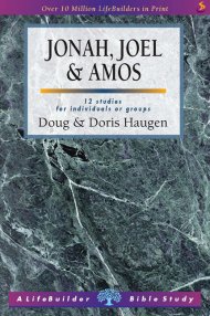 Lifebuilder Bible Study: Jonah, Joel & Amos