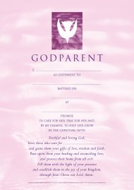 CW GODPARENT CARD-GIRL-CONT.PK10