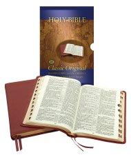KJV Classic Original Concord Reference Bible: Black, Calfskin, Thumb Index