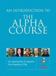 An Introduction To The Alpha Course