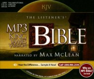 KJV Listener's Bible on CDs for MP3