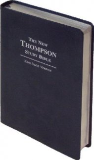 KJV New Thompson Study Bible: Blue with Silver, Bonded Leather
