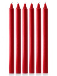 Red Advent Candle Plain (Each)
