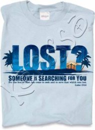 Lost T Shirt: Blue, Large