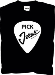 Pick Jesus T Shirt: Black, Adult Large