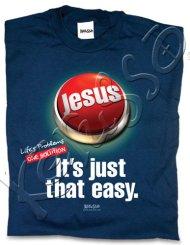 Just That Easy T Shirt: Blue, Large