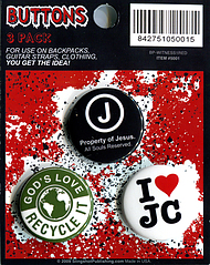 Witness Badges I Love JC - Pack of 3