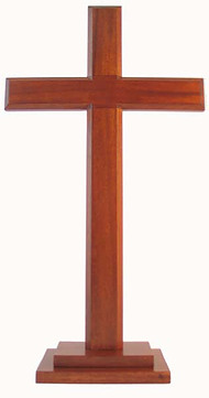 Plain Standing Cross With Stepped Base 24
