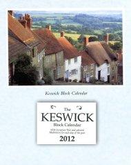 Keswick Block Wall Calendar 2012 - Single