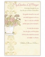 My Garden Of Prayer Birthday Card - Single