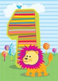 1st Birthday Card - Pack Of 6