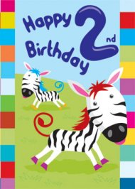 2nd Birthday Card - Pack of 6 | Free Delivery @ Eden.co