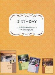 Life's Landscapes Assorted Birthday Cards - Pack of 12