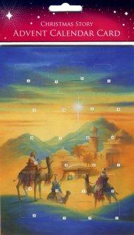 Traditional Kings Advent Calendar Card