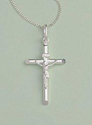 Crucifix Pendant: Silver