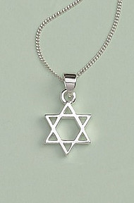 Star of David Pendant: Silver
