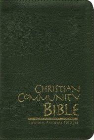 Christian Community Bible: Green, Leather, Thumb Index, with Zip