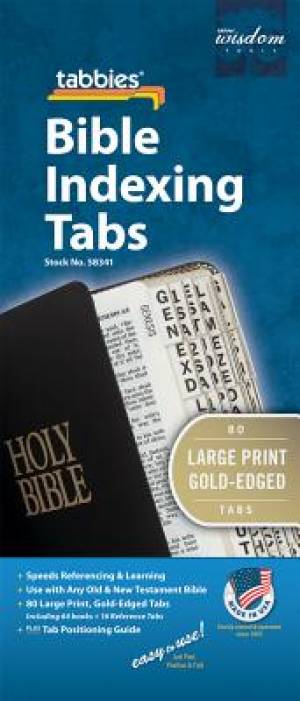 Bible Index Tab Gold Large