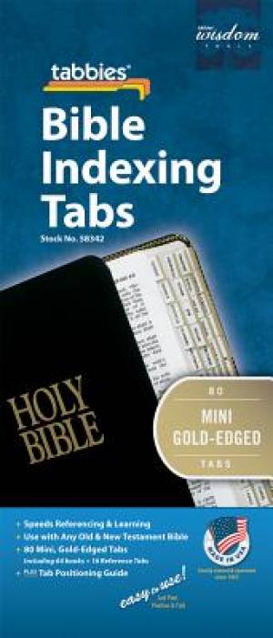 Bible Index Tab Gold Mini