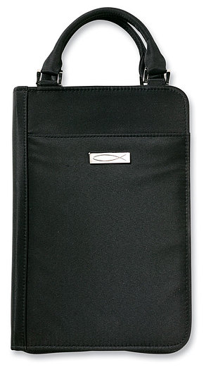 Venti Microfibre Bible Cover: Ebony, Large