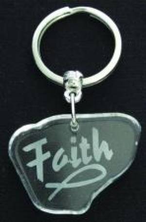 Faith Crystal Key Ring