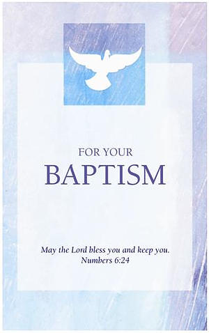 Baptism Card Blue - Pack of 10
