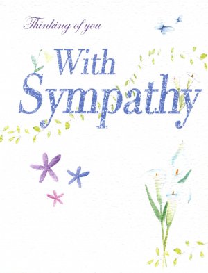 Thinking of you With Sympathy Card - Single