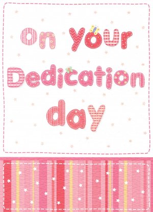 On your Dedication day Card - Single