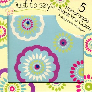 Handmade Thank You Cards - Pack of 5