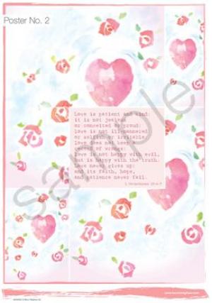 Love is patient and kind Poster