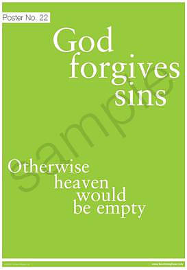 God forgives sins Poster