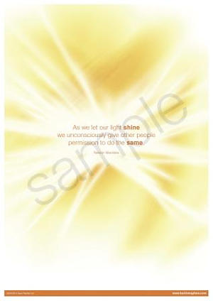 Let our light shine Poster