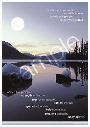 God has promised strength Poster