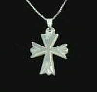 Mother of Pearl 3 Point Cross