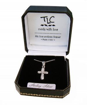 Dainty Cubic Zirconia Cross