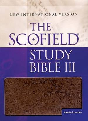 NIV Scofield Study Bible III: Timber, Bonded Leather, Thumb Index