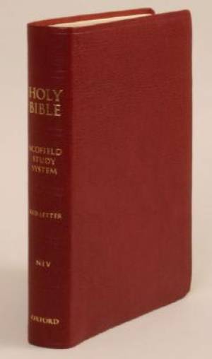 NIV Scofield Study Bible III: Burgundy, Genuine Leather, Thumb Index