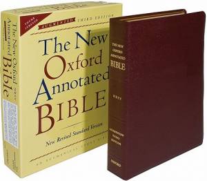 NRSV Oxford Annotated Bible : Burgundy, Leather, Thumb Index