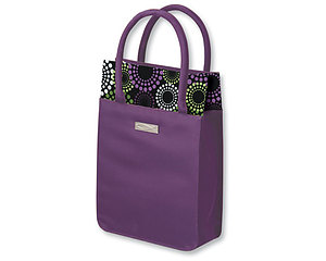 Venti Tote Bible Bag: Purple & Spirals, Large