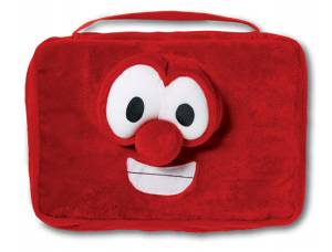 Veggie Bob Plush Bible Cover: Red, Medium
