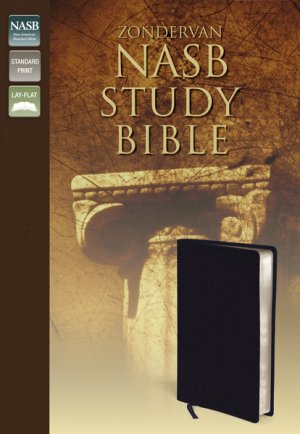 NASB Study Bible: Navy, Bonded Leather, Thumb Index