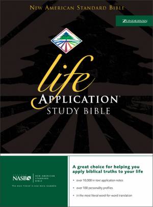 NASB Life Application Study Bible: Black, Bonded Leather, Thumb Index