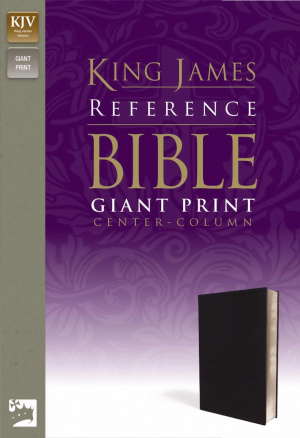 KJV Giant Print Bible: Navy, Premium Leather Look, 