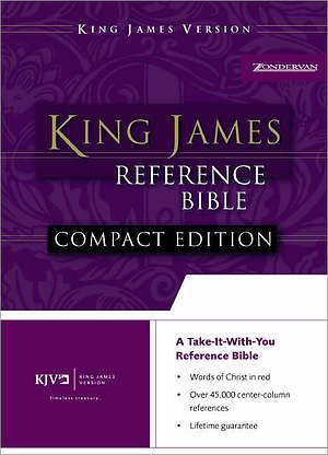 KJV Compact Bible: Burgundy, Bonded Leather, Button Flap
