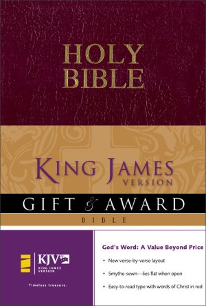 KJV Gift & Award Bible: Burgundy, Leather Look, 