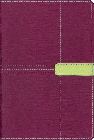 KJV Study Bible: Plum/Melon Green, Italian Duo Tone